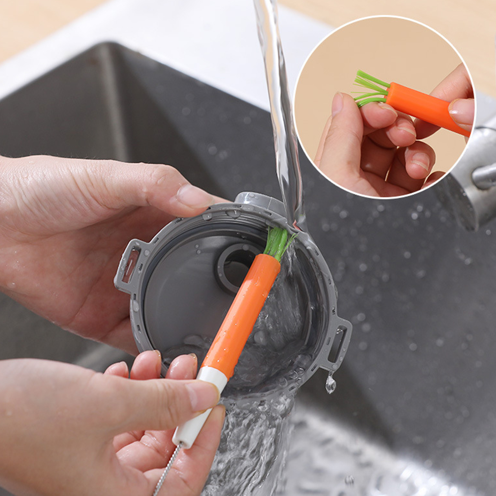 Drink Straw Cleaner Multi-purpose 360 Degrees Rotation Straw Cleaning Brush. 