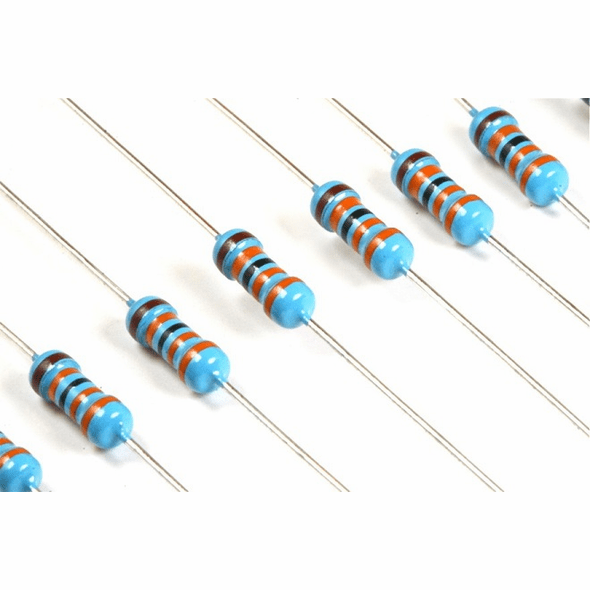 50Pcs- Tolerance 1% 47K Ohm Resistor 47K Ohm Carbon Film Resistor 47K Ohm 1/4W Resistance 0.25 Watt Fixed Resistors 2 Pin Leads. 