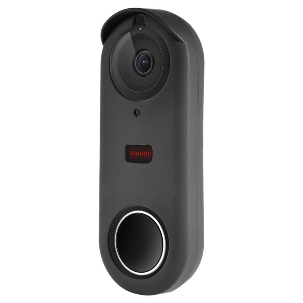 TWEXQNY 2X Silicone Case Designed for Nest Hello Doorbell Cover (Black) - Full Protection Night Vision Compatible