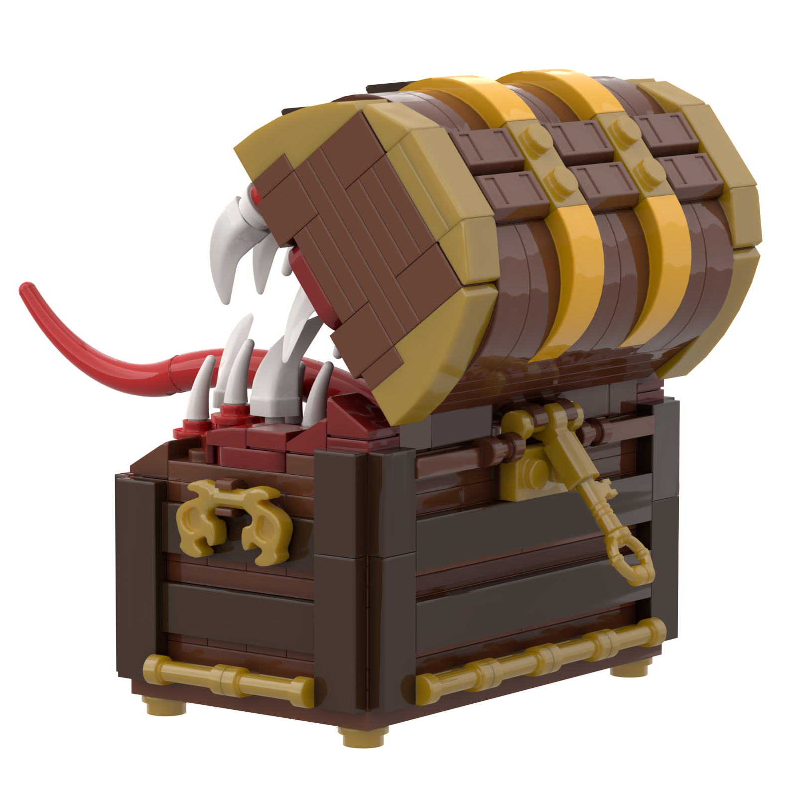 BuildMoc Game Mimic Chest For Dark Souls Building Blocks Set Dungeons And Final Treasure Monster Bricks Toys Kid Birthday Gift Superman. 