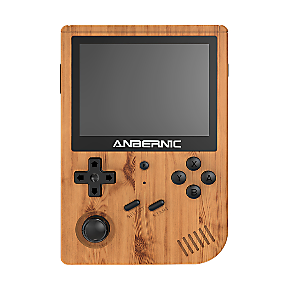 ANBERNIC RG351V 80GB 7000 Gaming - Wood grain color. 