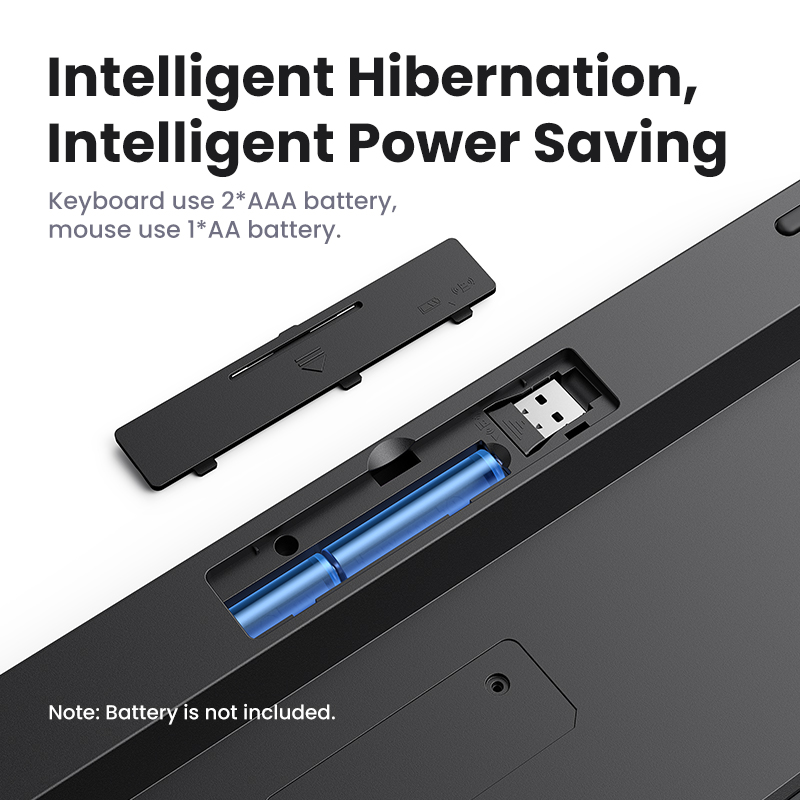 UGREEN Mice and Keyboard Wireless Bluetooth & 2.4GHz Keycaps for Laptop MacBook iPad PC Tablet Bluetooth Keyboard. 