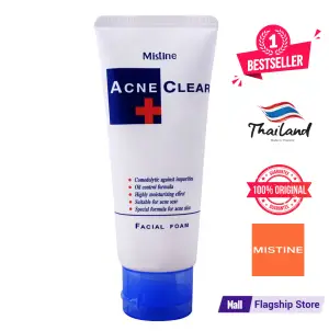 MISTINE ACNE CLEAR FACIAL FOAM 85G. Face Wash (Made In Thailand)