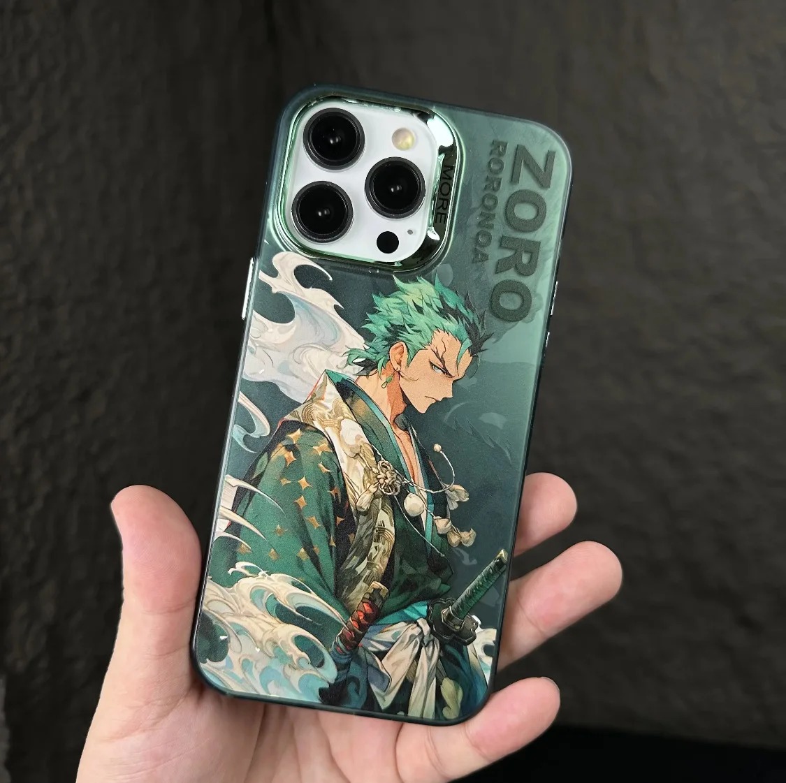 2 Custodie Per IPhone 15 Pro 6.1'', Con Motivi Anime Zoro E Gear 5 Nika, Cover Morbida In TPU Trasparente, Antiurto