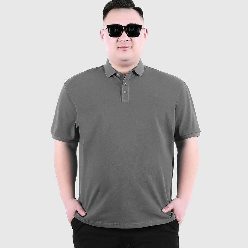 【8XL】Plus size overweight manpoloShirt Fat Guy Extra Large plus-Sized Loose Top Summer Thin Lapels Short SleeveTT-shirt. 