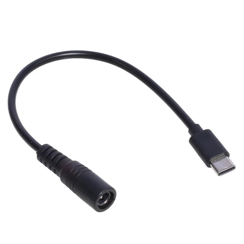 DC Type-c Female To 5.5*2.1 Female Cables 5521 Power Jack DC Power Conector 5.5x2.1 Adapter USB Type C Converter. 