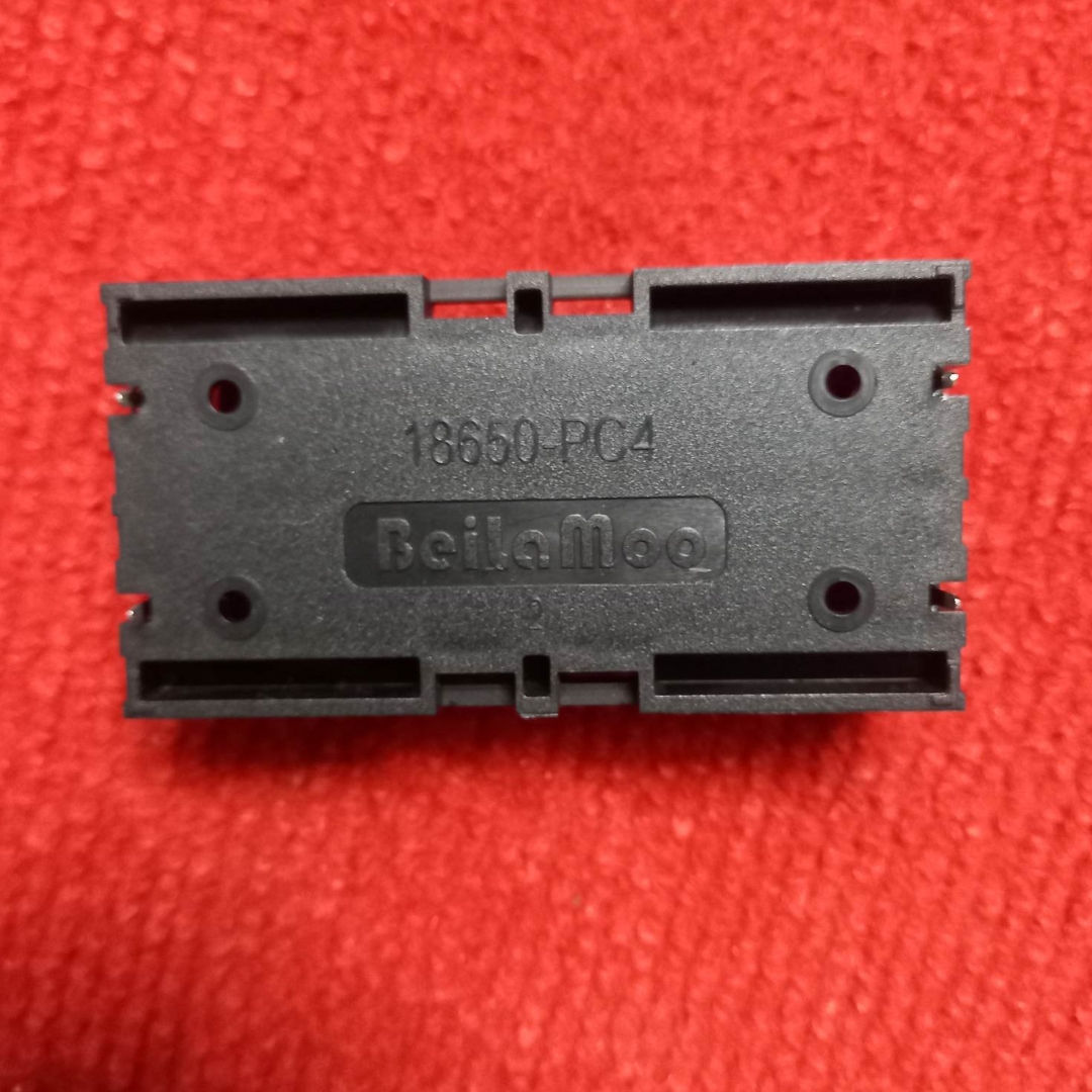 2 Tank 18650 Pc4 P.C.B Mounting Type Rechargeable Battery Holder Two Cell Plastic Storage Box Case With Leads 18650 Model Batteries Fit Series-Parallel Connections - Multi Plug. 
