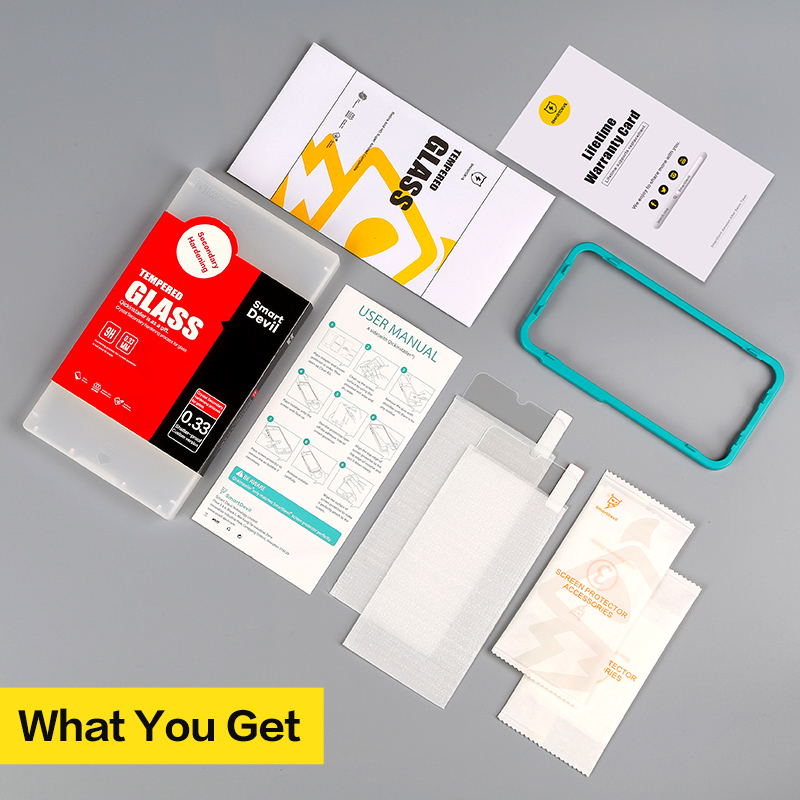 SmartDevil 2 PCS Screen Protector For Xiaomi mi 11T 12T Pro HD Tempered Glass For Xiaomi mi 11T Easy Install With Repair Liquid. 
