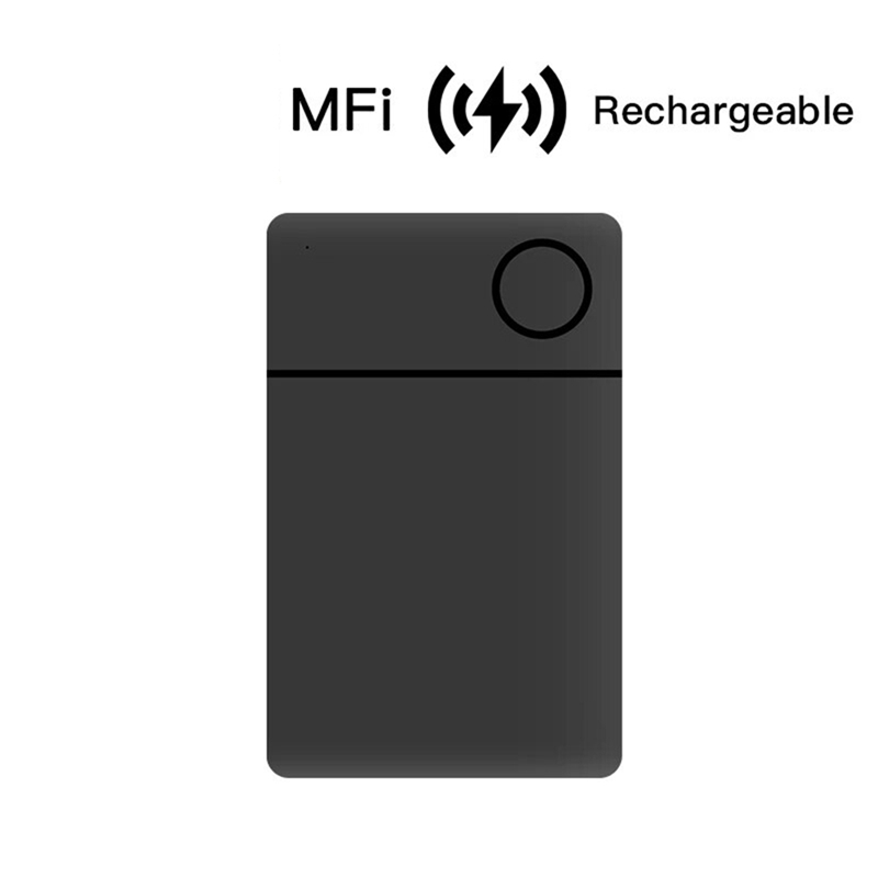 Wireless Rechargerable Smart Card Tracker Work With Apple Find My App Back Cover Icard Tag For Airtag ID Card Finder. 