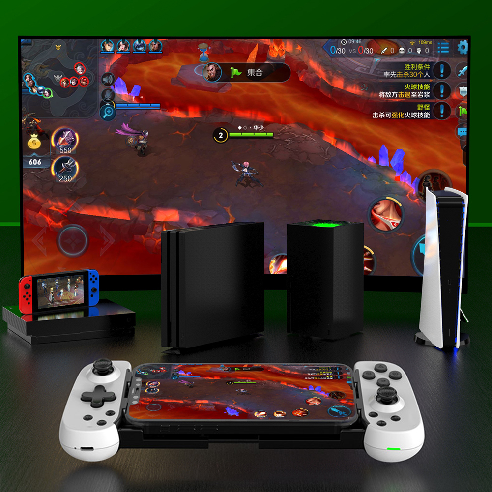 D6 Wireless Gamepad Stretching Extendable Gaming Controller Bluetooth5.0 Handle Pad For Phone Android Gamepad Game Accessoires. 