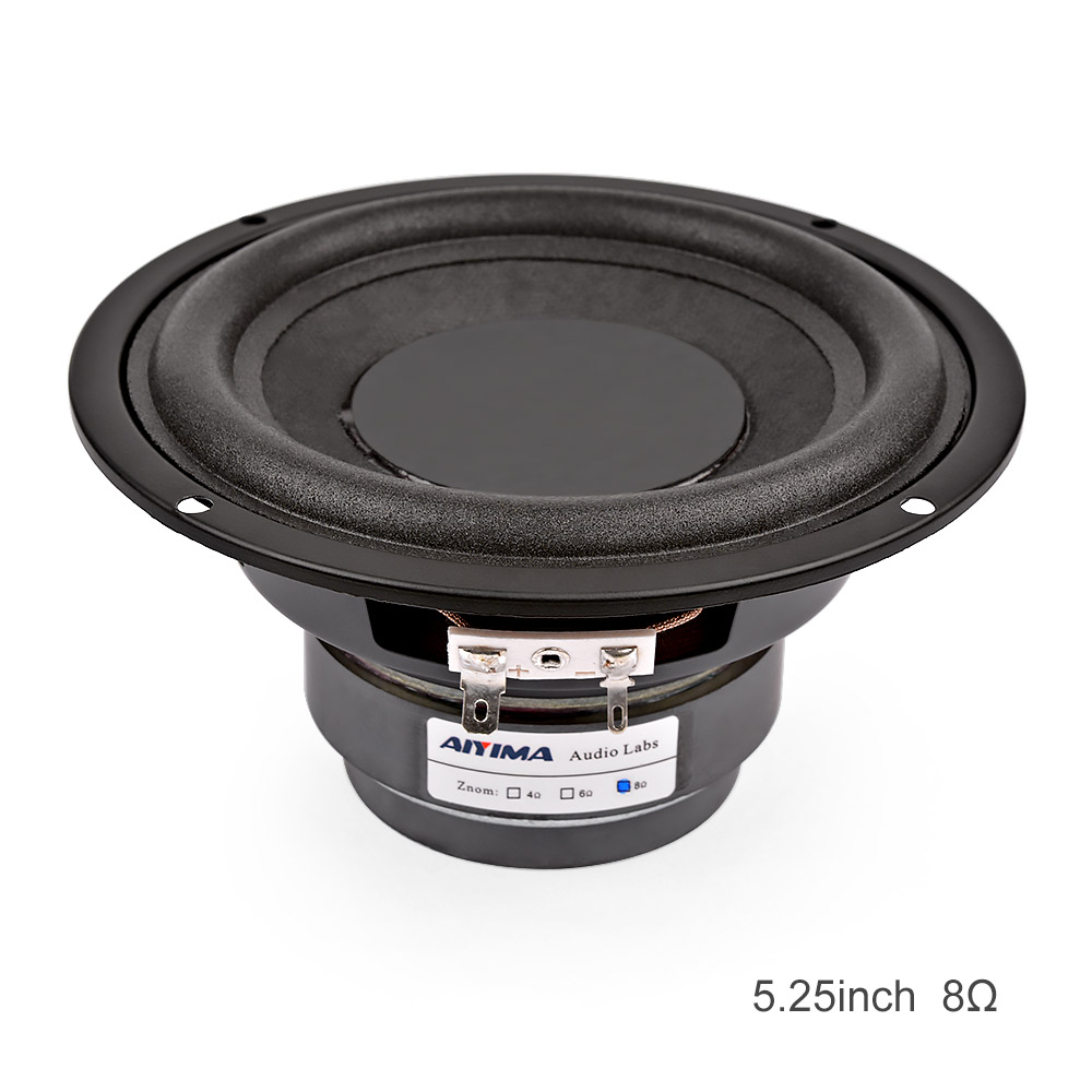 AIYIMA 1Pcs Inch 100W Subwoofer Speaker Ohm Audio Speaker
