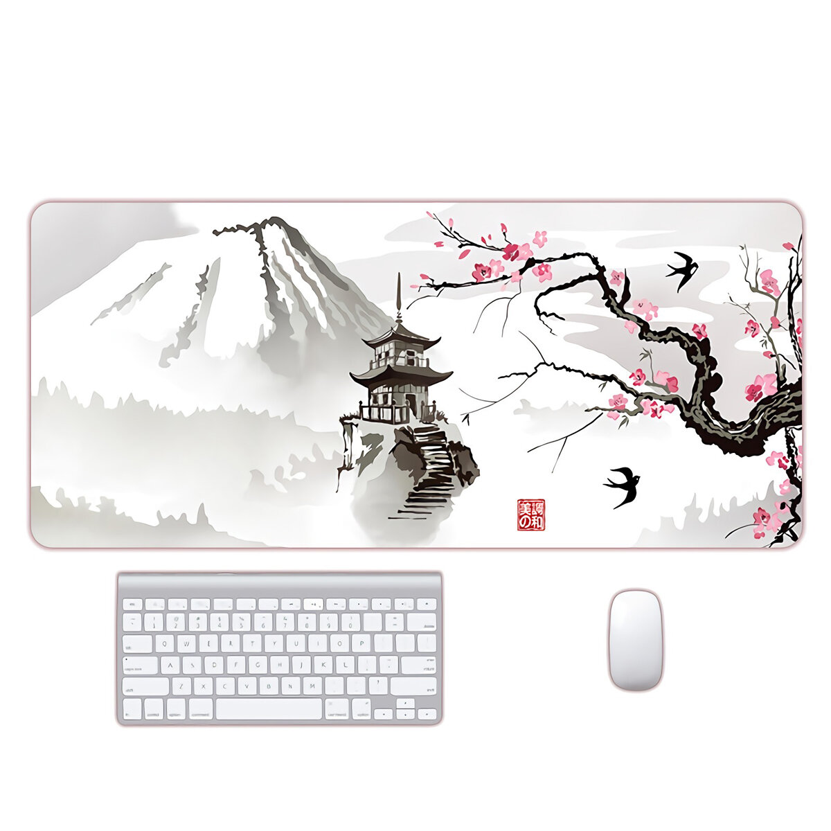Minimalist mouse pad 800x300 non slip rubber game keyboard pad. 
