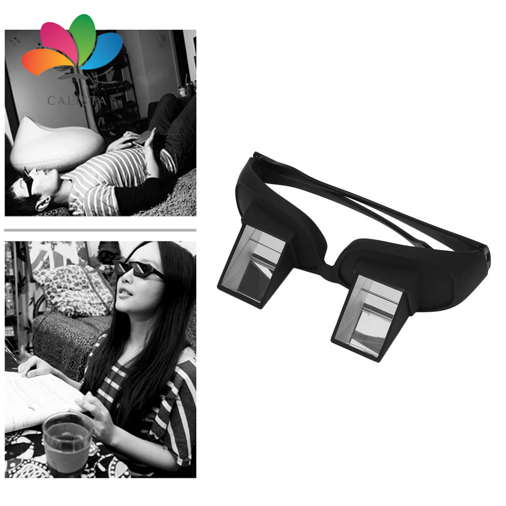 Lazy Glasses Horizontal Lie Down Bed Watch TV Reading Periscope Prism Spectacles