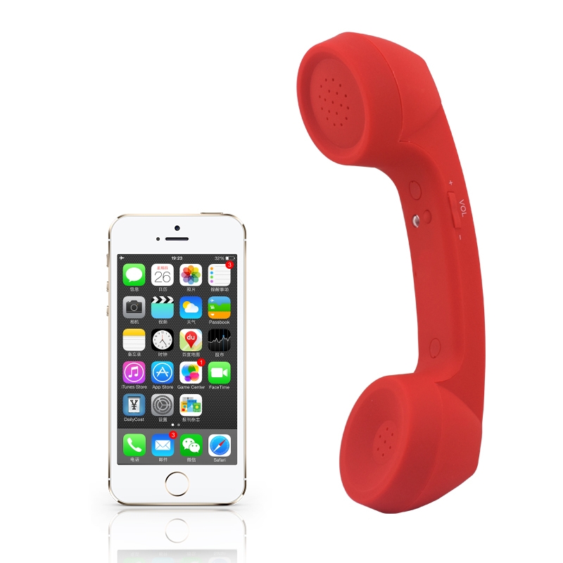 Bluetooth Wireless Connection Retro Microphone External Phone Handset. 