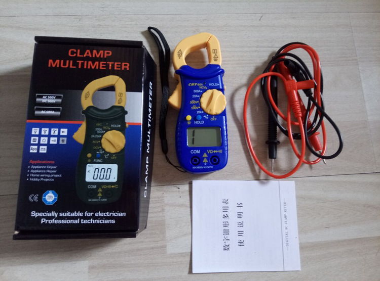 Digital Multimeter CHY-88A Digital Clamp Meter Tong Tester Clip on Meter Voltage and Current Meter Portable Resistance Voltage. 
