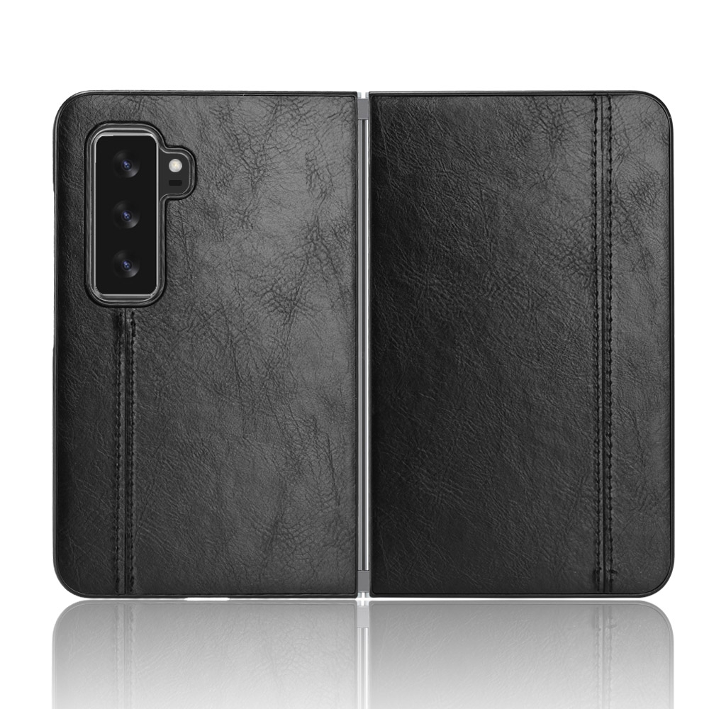Phone Case For Microsoft Surface Duo 2 Sewing Cow Pattern Skin PC + PU + TPU Case. 