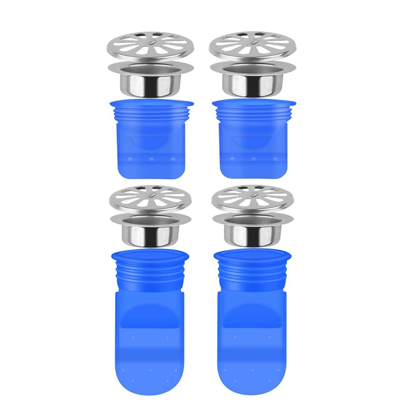 Drain Backflow Preventer 4 Pack, One Way Valve For Pipes Tubes In Toilet Bathroom Floor Drain Seal Resist Smell And Bugs, 1.97 inch Silicone. 