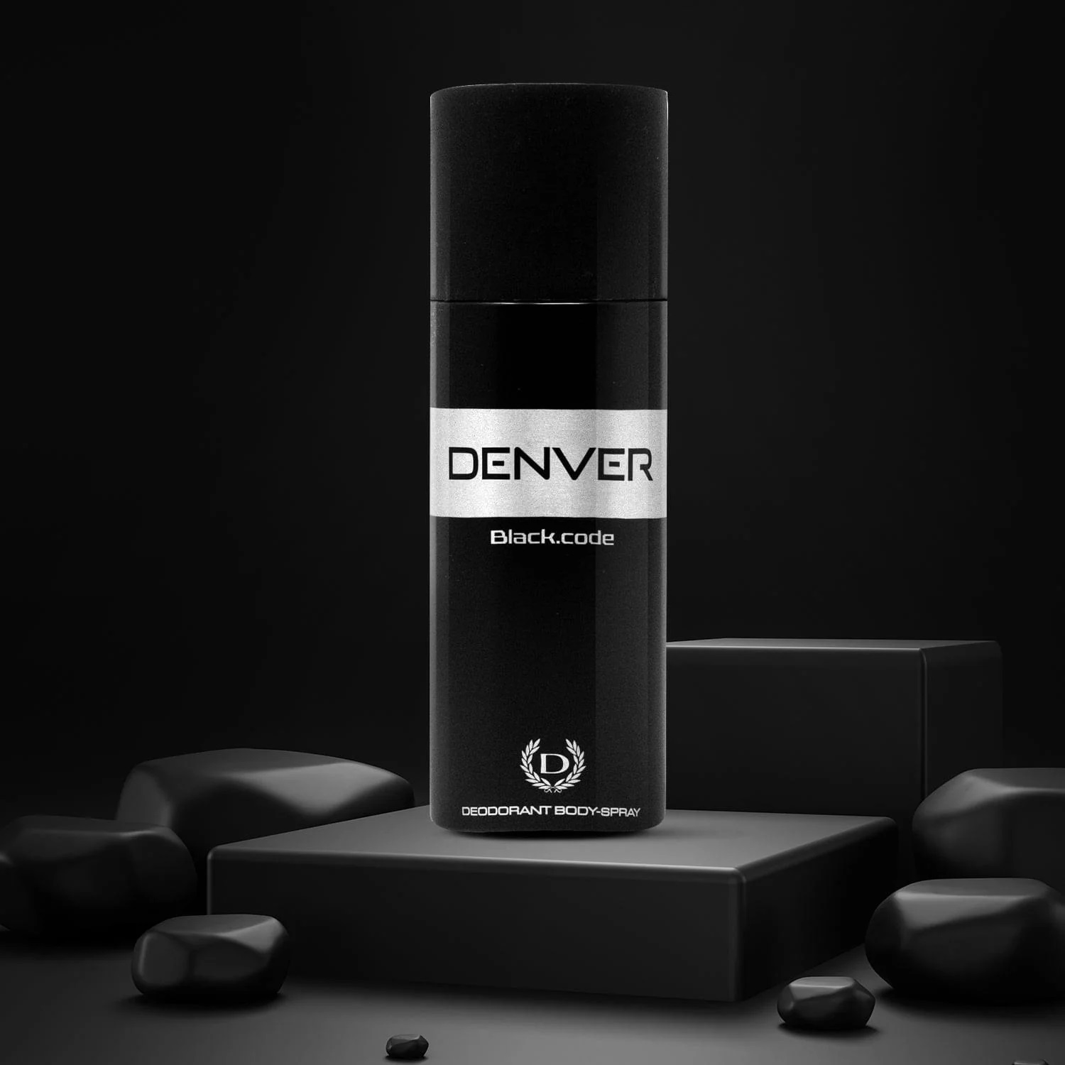 DENVER - Black Code Deodorant Body Spray | Long Lasting Deodorant for Men - 165ML. 
