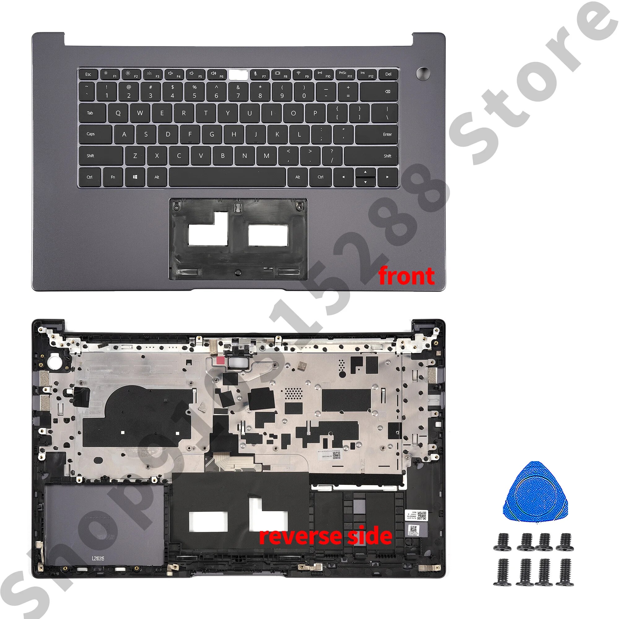 Original Keyboard For Huawei Matebook D15 Boh-WAQ9L/WAQ9HNL BoD-WFH9 BBZ BOB BOHL New Palmrest Upper Case Replace Gray/Silver