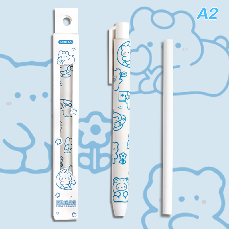TOMBOW MONO Zero Eraser Sketching Highlighting Mechanical Eraser Refillable Pen Shape Rubber Press Type School Stationery. 