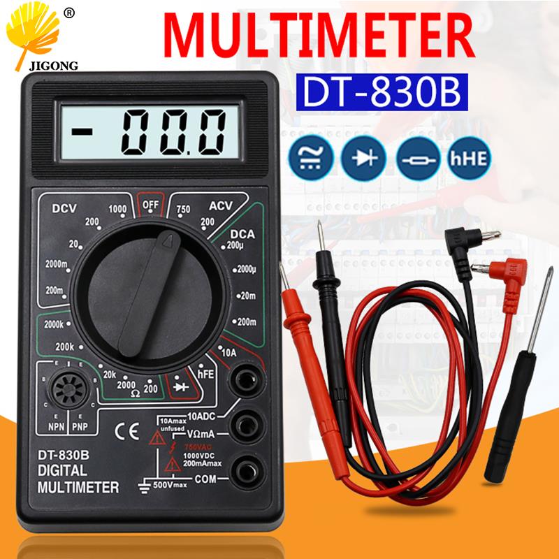 DT-830B LCD Digital Multimeter DC 750 1000V Voltmeter Ammeter Ohm Tester Meter Digital Multimeter. 