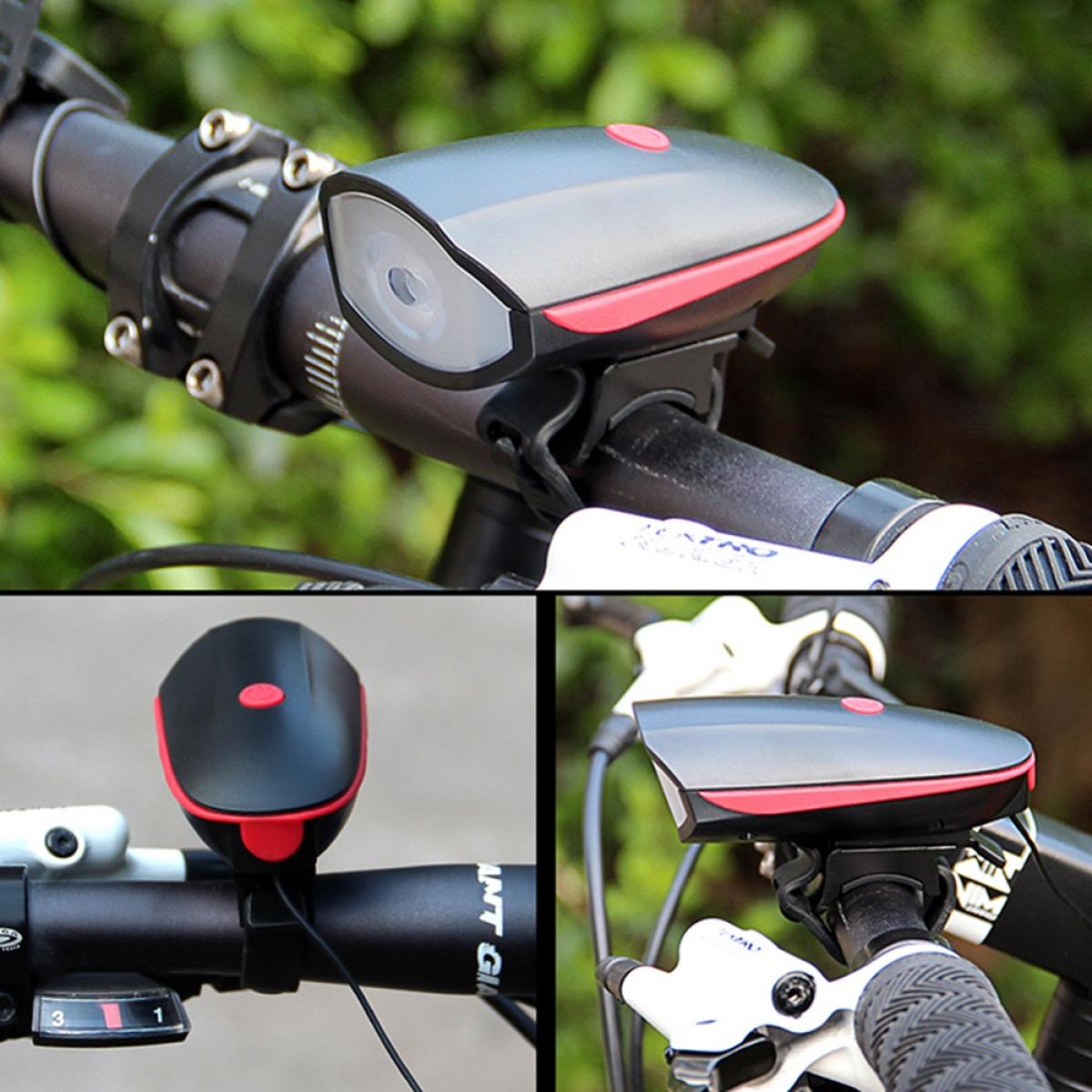 USB Bicycle LIGHT Waterproof Rechargeable 2 in 1 Bicycle Light & Horn