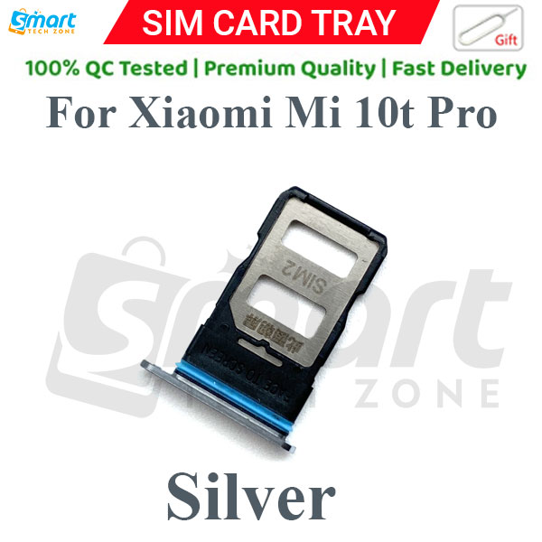 Xiaomi Mi 10/ 10 Pro/ 10 Lite/ 10t Lite/ 10t Lite Pro Sim Tray Micro SD Card Slot with Sim Ejector Pin Replacement Part. 