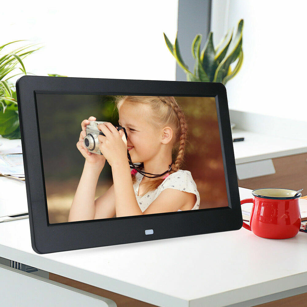 Digital photo frame with LED display Versatile Multifunctional Portable LED electronic album Touchscreen High-resolution Picture MP4 player with LED display for Home decoration Gift for friends and family Displaying memories Office display Photography. 
