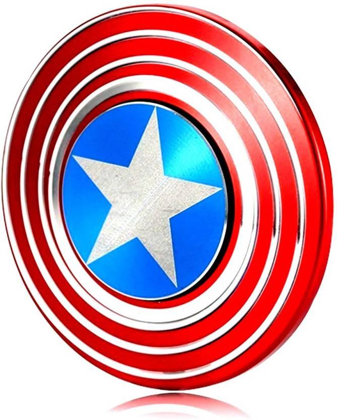 Captain America Fidget Spinner - Red and White