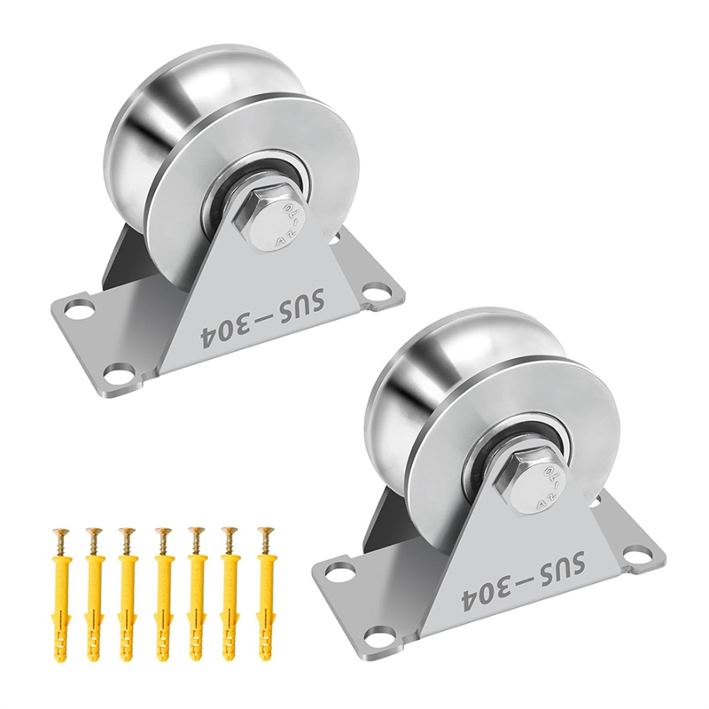 U Groove Pulley, Stainless Steel Blocks