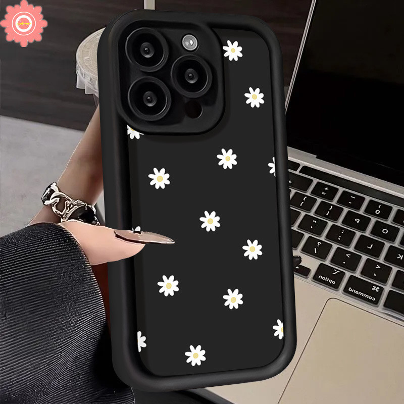 For Samsung A05s A13 A51 A05 A23 A15 A14 A10s A30s A11 A50 A04s A53 A52s A24 A52 A04E A20 A02s A50s A34 A54 A31 A03 A20s A12 A32 A03s Cute Candy Color White Fresh Flowers Soft Case