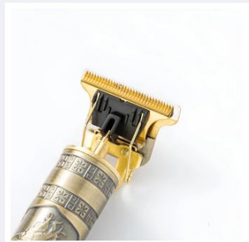T9 Vintage USB 6500 charging cable with Rechargeable Hair Trimmer metal body Electric Hair Clipper Hair Cut Machine For Men. 