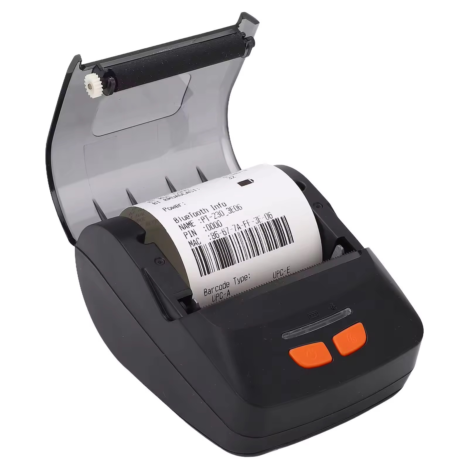 Portable Thermal Receipt Printer - 58mm POS Printer (2-inch) with USB and Bluetooth Support | Compatible with ESC/POS print commands | works seamlessly with Android, iOS, and Windows | Ideal for shops, small businesses, and restaurants | PT230. 