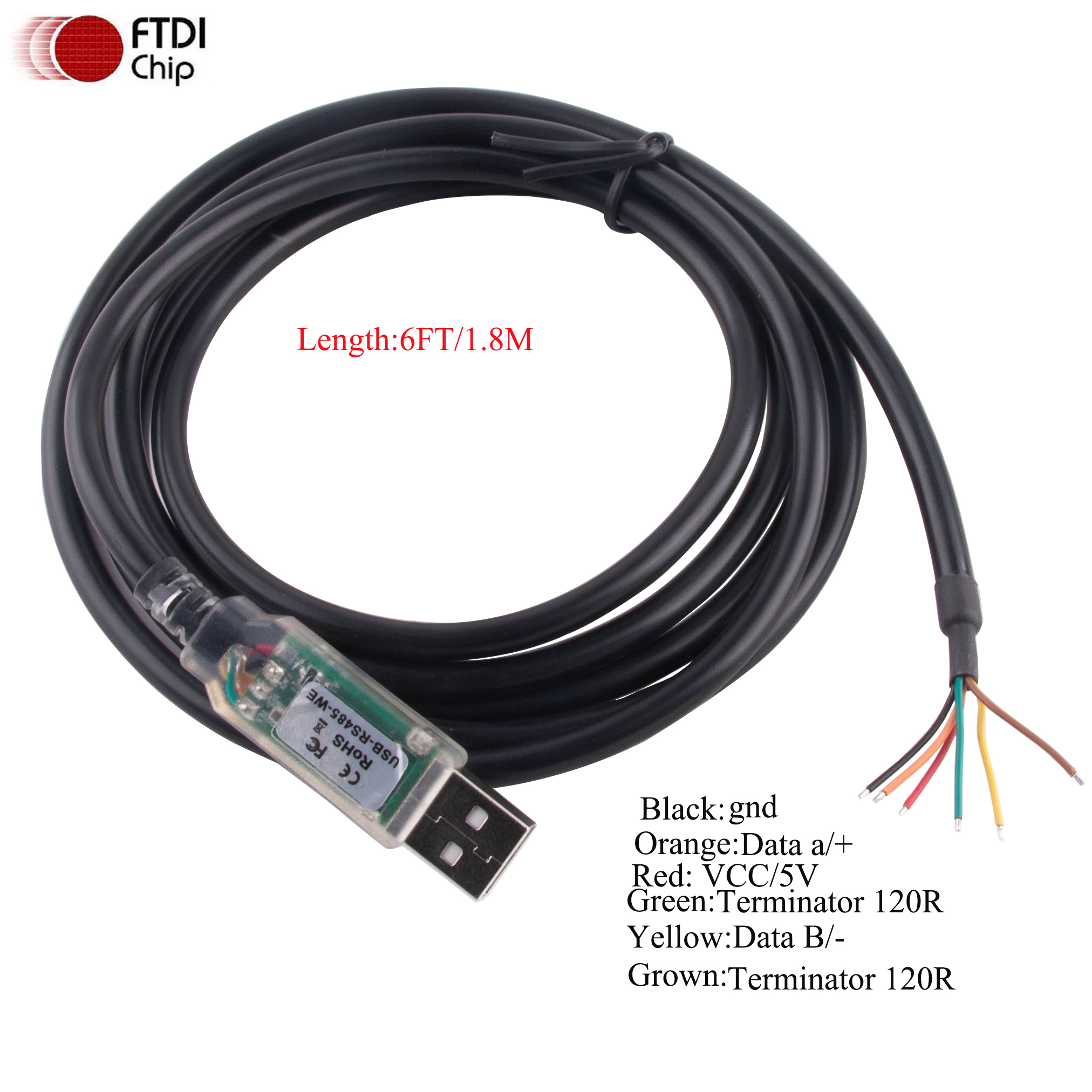 FTDI USB to RS485 USB-RS485-WE Serial Converter Adapter Communication Modbus Cable. 
