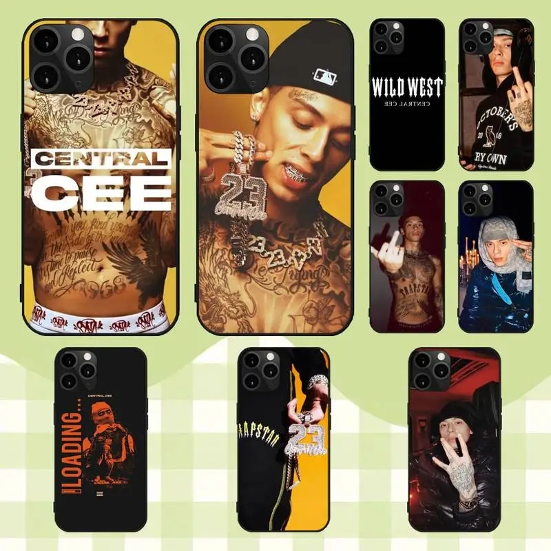 Rapper Central Cee Phone Case For iPhone 11 12 13 14 Mini 6 7 8 plus X XS XR PRO MAX Shell