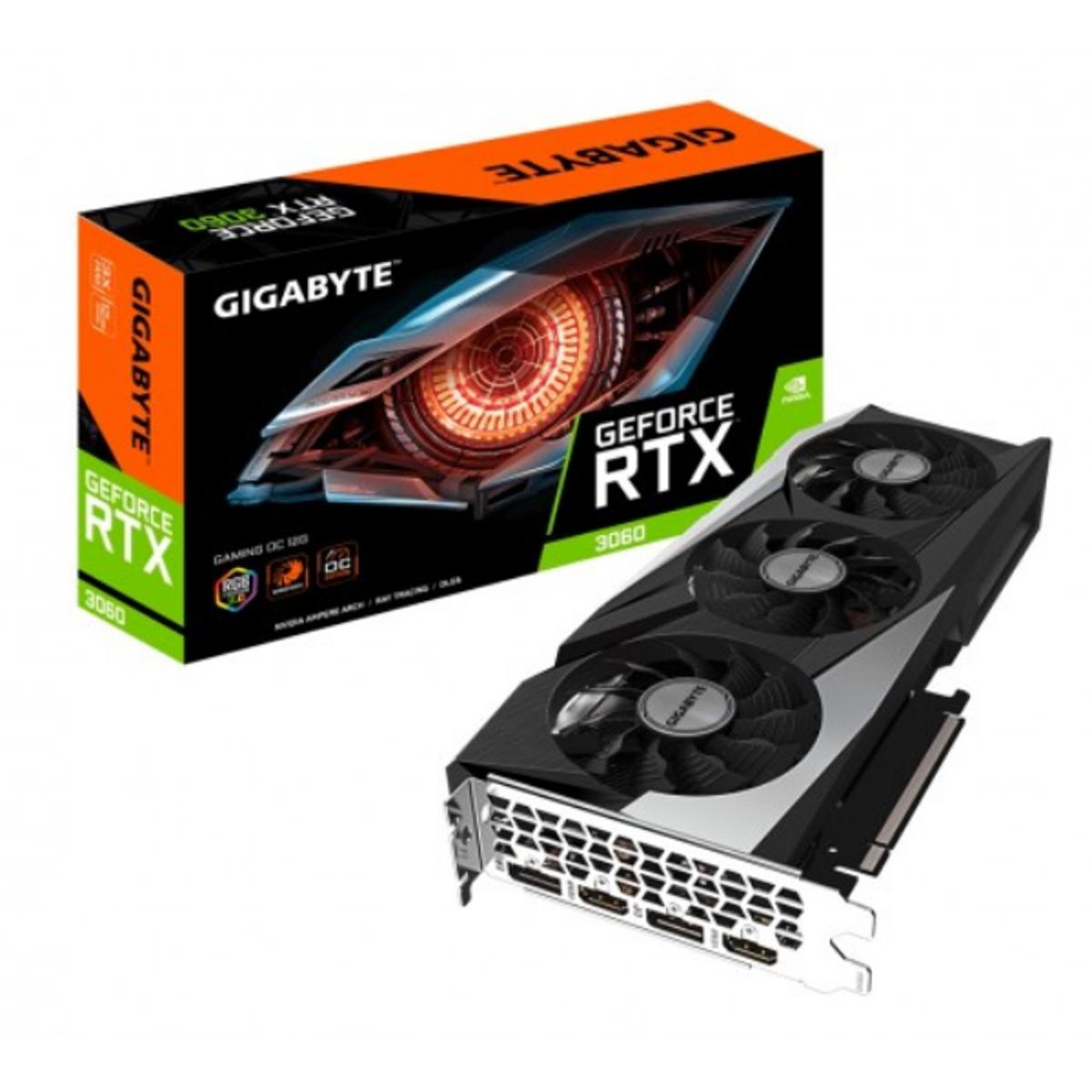 Gigabyte NVIDIA GeForce RTX 3060 12GB DDR6 3Fan RGB Fusion 2.0 OC Graphics Card