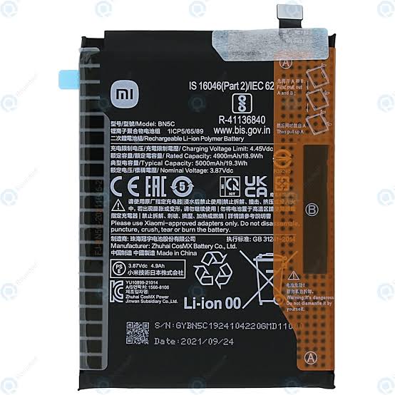 Mobile Battery for Xiaomi BN5C Battery For Xiaomi Poco M4 Pro 5G Redmi note 11