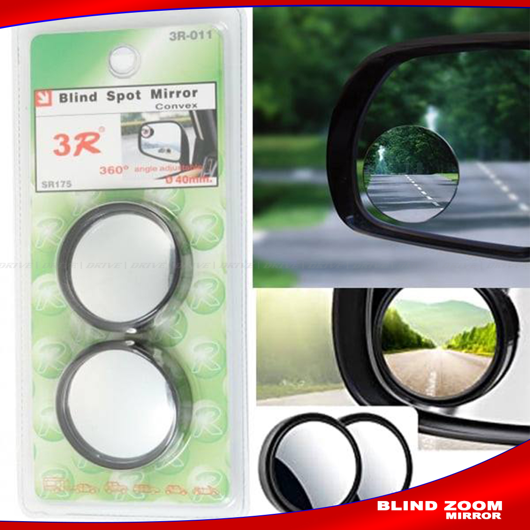 2Pcs Car Mirror HD Convex Round Shaped Blind Spot Mirror  for car and motorcycle Rear Side Mirror 360 Degree Wide Angle Vehicle Parking Hight Quility Glass. 
