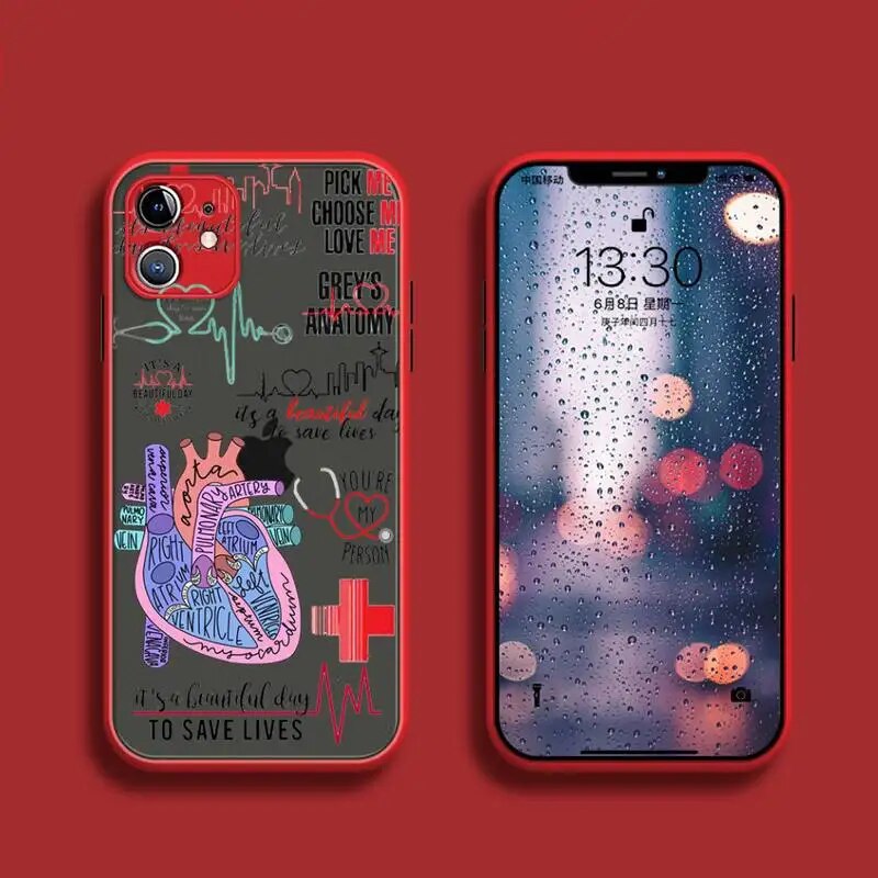 Greys Anatomy You are my person Phone Case For iPhone 13 12 11 14 Mini Pro XS Max Plus transparent Gray Back Cover. 