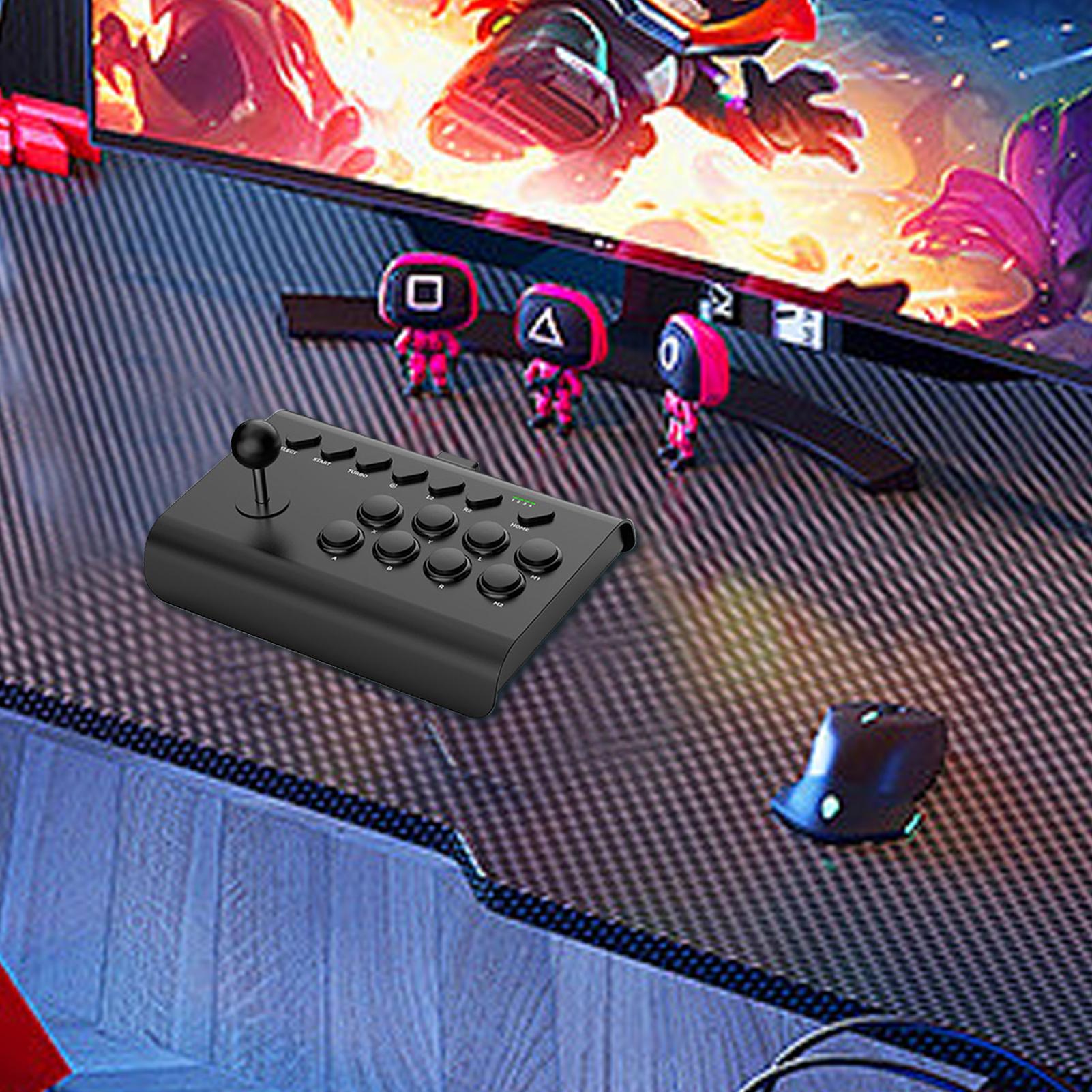 Arcade Fight Stick Arcade Game Fighting Joystick With Turbo Macro Function Compatible For PC/Android/ios/Switch/Street Fighter Y02. 