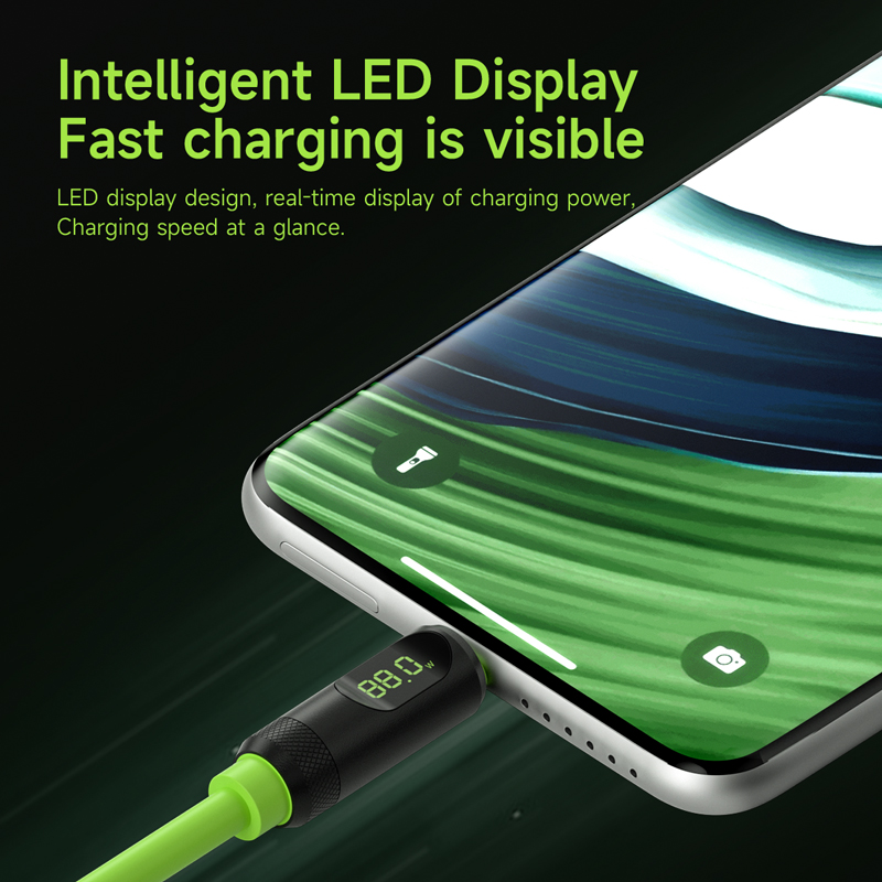 Hagibis USB C Fast Charger Cable With LED Display PD 240W 40Gbps Video Cord Compatible with Thunderbolt 4/3 For iPhone 15 Laptop. 
