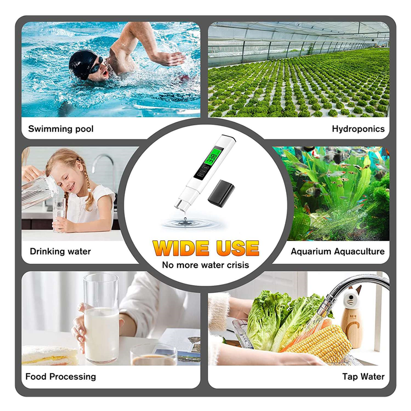 1 PCS Digital Water Testing Kit High Accuracy for Drink Water Water Tester Integrated. 