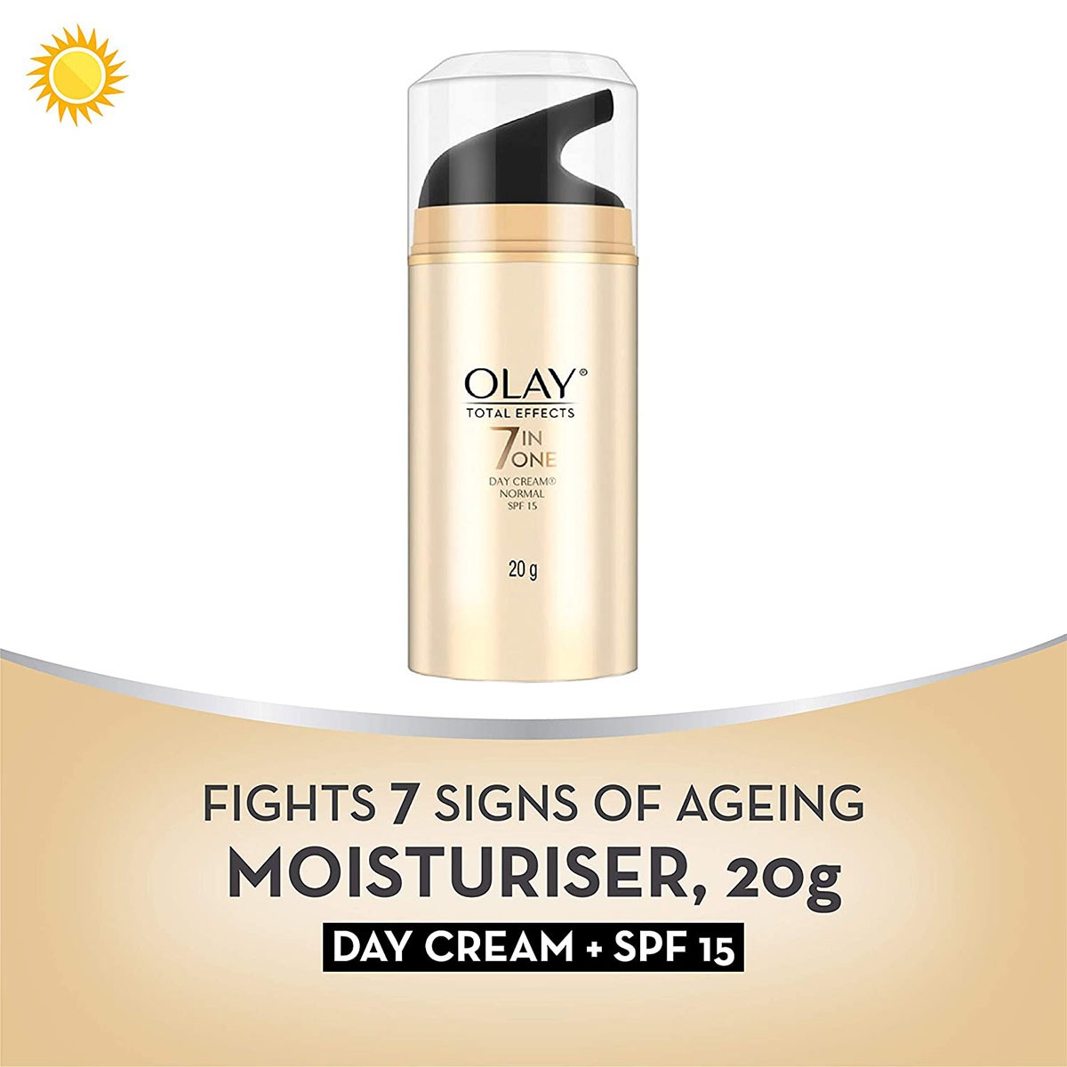 Olay Day Cream: Total Effects 7 in 1 Anti Ageing Moisturiser (NON SPF) 20g. 