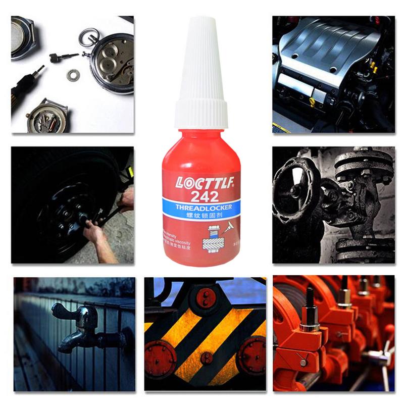 10ml Threadlocker Loctite 242 Screw Glue Thread Locking Agent Anaerobic Glue Anti-loose Screw Adhesive For Household Use Amour zii. 