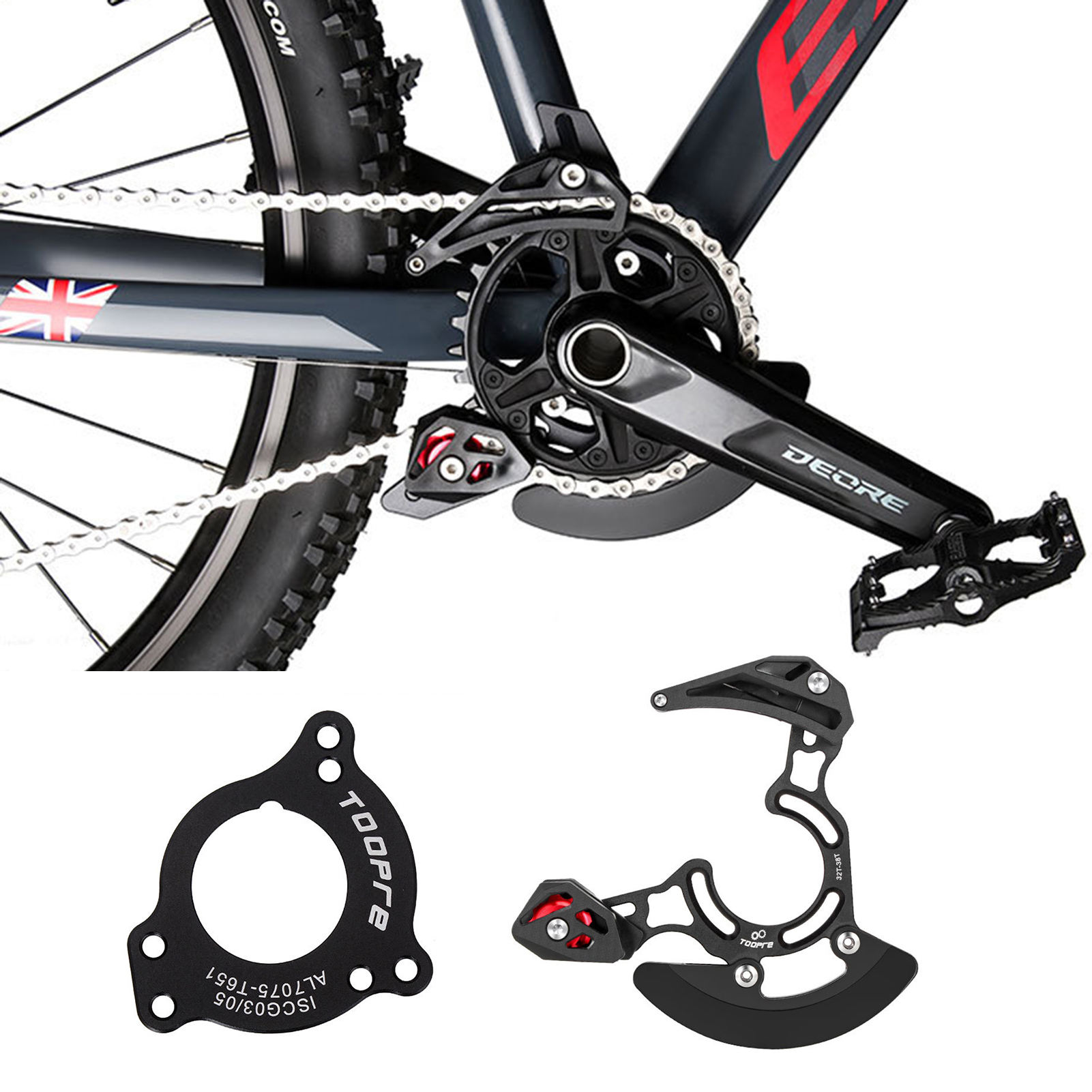 Bike Chain Deflector Guide Wheel Design Professional Disc Chain Guide. 