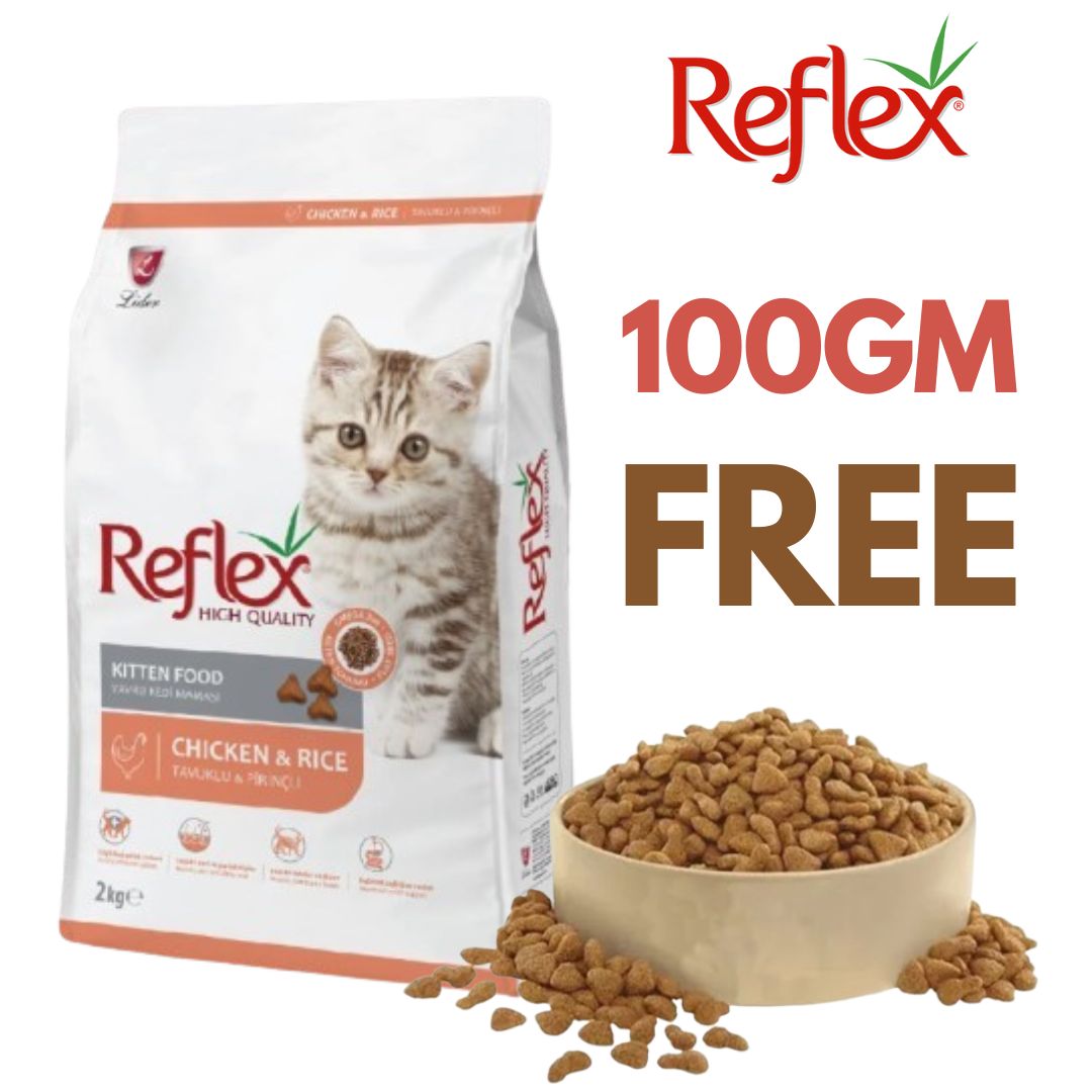 REFLEX High Quality Kitten Cat Food with Chicken & Rice (2KG)
