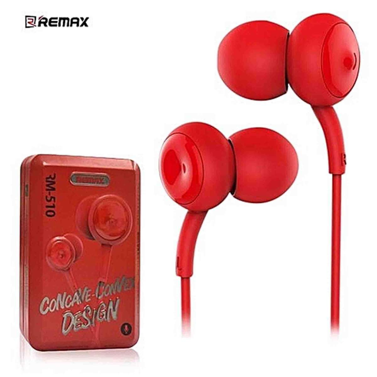 Remax rm 510 তারযুক্ত ইন-ইয়ার স্টিরিও মিউজিক হেডসেটের সাথে মাইক ...