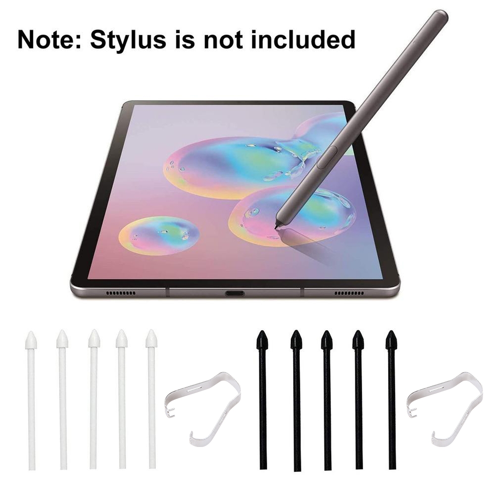 6 in 1 Universal Stylus Pen Replacement Pencil Tips For Samsung Galaxy Tab S8 / S7 / S6 / Galaxy Note20 / Note10 / S23 Ultra / S22 Ultra. 