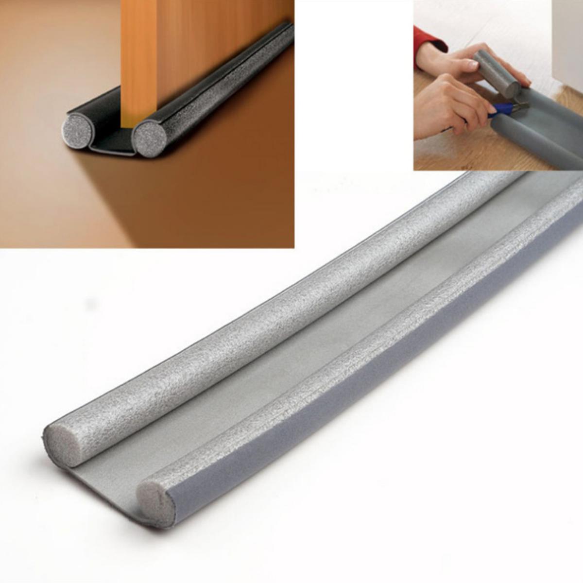 Flexible door bottom sealing strip soundproof noise reduction under door. 