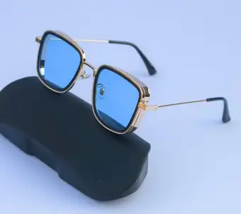 sunglasses blue glass